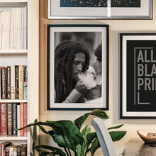 Bob Marley Cigarette Print, Jamaican Reggae Singer, Black and White Wall Art, Vintage Print, Photography Prints, Museum Quality Photo Print 1620778431