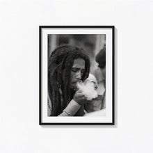 Bob Marley Cigarette Print, Jamaican Reggae Singer, Black and White Wall Art, Vintage Print, Photography Prints, Museum Quality Photo Print 1620778431