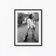 Bob Marley Guitar Print, Jamaican Reggae Singer, Black and White Wall Art, Vintage Print, Photography Prints, Museum Quality Photo Print 1606604606