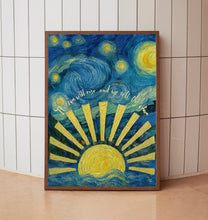 Boho Sunrise Print - Earthy Decor, Mid Century Modern, Abstract Sunrise, Sunset, Terracotta Landscape, Minimalist Art, The Sun will Rise