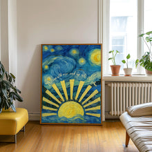 Boho Sunrise Print - Earthy Decor, Mid Century Modern, Abstract Sunrise, Sunset, Terracotta Landscape, Minimalist Art, The Sun will Rise