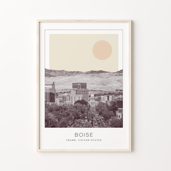 Boise Poster Print, Boise Travel Poster, Boise Minimalistic Wall Art, Boise, Idaho, United States 1868248470