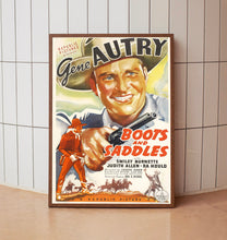Boots and Saddles 1937Poster Art Print Movie Posters Gift for Movie lovers