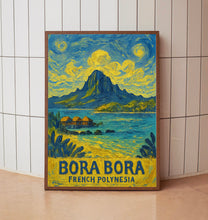 Bora Bora Island Travel Poster Wall Art, Bora Bora French Polynesia Poster, Bora Bora Wall Art, Bora Bora Travel Print, Travel Gift