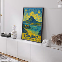 Bora Bora Island Travel Poster Wall Art, Bora Bora French Polynesia Poster, Bora Bora Wall Art, Bora Bora Travel Print, Travel Gift
