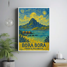 Bora Bora Island Travel Poster Wall Art, Bora Bora French Polynesia Poster, Bora Bora Wall Art, Bora Bora Travel Print, Travel Gift