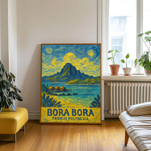 Bora Bora Island Travel Poster Wall Art, Bora Bora French Polynesia Poster, Bora Bora Wall Art, Bora Bora Travel Print, Travel Gift