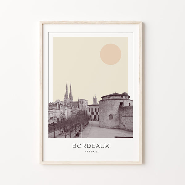 Bordeaux Poster Print, Bordeaux Travel Poster, Bordeaux Minimalistic Wall Art, Bordeaux, France 1882436833
