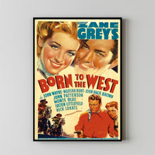 Born to the West 1937Poster Art Print Movie Posters Gift for Movie lovers