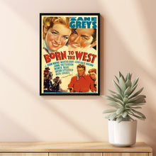 Born to the West 1937Poster Art Print Movie Posters Gift for Movie lovers