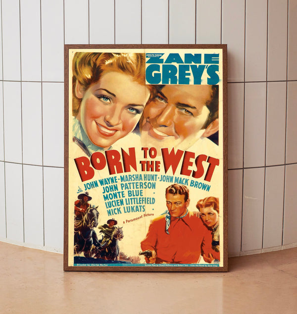 Born to the West 1937Poster Art Print Movie Posters Gift for Movie lovers