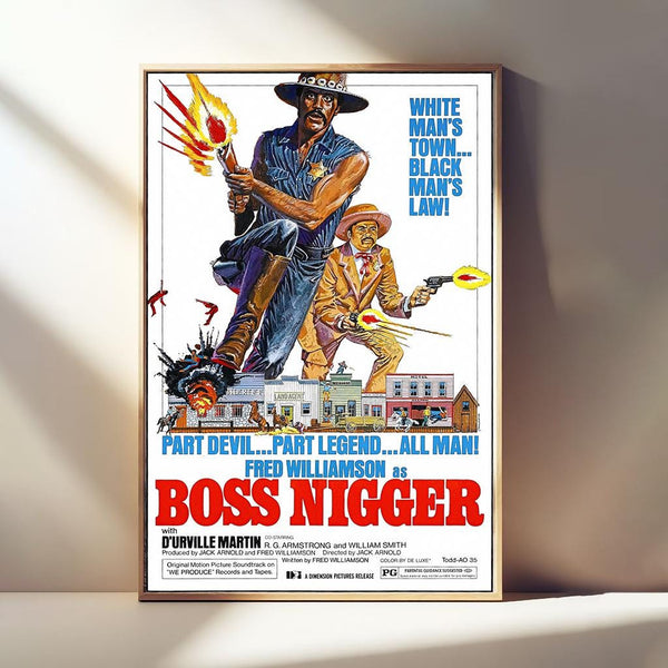 Boss Nigger Movie Poster, Classic Film, Room Decor, Canvas Posters, Wall Art Poster, Poster Gifts 4340466748