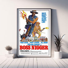Boss Nigger Movie Poster, Classic Film, Room Decor, Canvas Posters, Wall Art Poster, Poster Gifts 4340466748