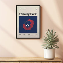 Boston Ballpark Poster, Fenway Park Stadium Print, Mid Century Modern Baseball Poster,-DW7YX2