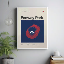 Boston Ballpark Poster, Fenway Park Stadium Print, Mid Century Modern Baseball Poster,-DW7YX2