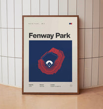 Boston Ballpark Poster, Fenway Park Stadium Print, Mid Century Modern Baseball Poster,-DW7YX2