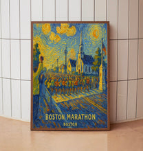 Boston Marathon Start Line Poster – Historic Hopkinton, Iconic Race, Vintage Running Art Print, marathon world major