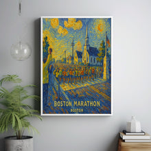 Boston Marathon Start Line Poster – Historic Hopkinton, Iconic Race, Vintage Running Art Print, marathon world major