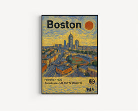 Boston Poster, Minimalist, Helvetica, Mid-Century Modern, Boston Travel Print, Boston Wall Art, Boston Art, Boston Download Print, Boston MA