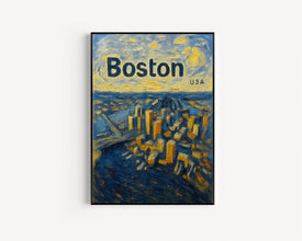 Boston Poster, Minimalist, Helvetica, Mid-Century Modern, Boston Travel Print, New England Poster, Boston Wall Art, Boston City Art