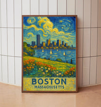 Boston Travel Print, Boston City Travel Poster, Boston Travel Wall Art, City Skyline Artwork, Boston Massachusetts Travel Poster
