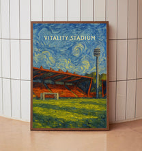 Bournemouth Football Vitality Stadium Illustration - Modern Art Print - FRAMED or UNFRAMED - Gifts for Football Fans - Personalised Option