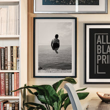 Boy Jumping into the Water Print, Beach Swimming Black and White Wall Art, Vintage Print, Photography Prints, Museum Quality Photo Art Print 1620778685