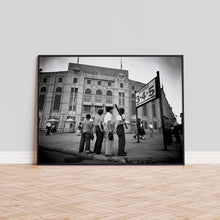 Boys Staring at Yankee Stadium Print, Baseball Black and White Wall Art, Vintage Print, Photography Prints, Museum Quality Photo Print 1606605112