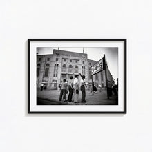Boys Staring at Yankee Stadium Print, Baseball Black and White Wall Art, Vintage Print, Photography Prints, Museum Quality Photo Print 1606605112