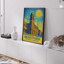 Brantford Poster Print, Brantford Travel Poster, Brantford Van Gogh Style Wall Art, Brantford, Ontario, Canada