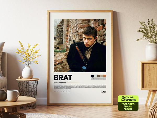 Brat Poster, Retro Movie, Vintage Film, Shashank, Print Art, Wall Decor 4406365124
