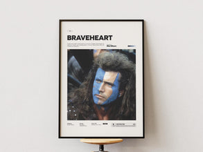Braveheart Poster, Mel Gibson in Braveheart Film Poster Print, Scottish Warrior William Wallace Poster Print, Iconic Movie Wall Decor 1886123160