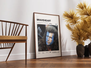 Braveheart Poster, Mel Gibson in Braveheart Film Poster Print, Scottish Warrior William Wallace Poster Print, Iconic Movie Wall Decor 1886123160