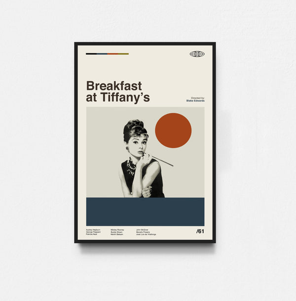 Breakfast at Tiffany's Poster, Audrey Hepburn Print, Movie Poster, Midcentury Art, Minimalist Art, Retro Poster, Vintage Poster, Home Decor 1814272827