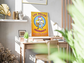 Breaking Bad Movie Poster Los Pollos Hermanos Gus Fring Retro Ad Home Decor Wall Art Print Gift 1173081295