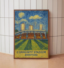 Brentford Football Stadium Print, Brentford Community Stadium Poster, G Tech Stadium Art