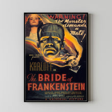 Bride of Frankenstein 1935Poster Art Print Movie Posters Gift for Movie lovers 17