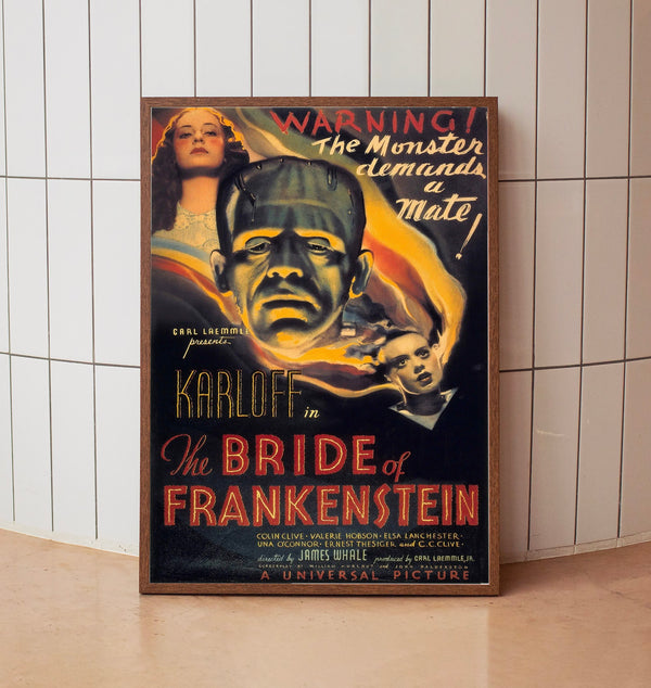 Bride of Frankenstein 1935Poster Art Print Movie Posters Gift for Movie lovers 17