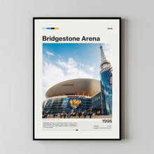 Bridgestone Arena Poster, Nashville Predators Poster Print, NHL Arena Poster, Hockey Fan Gift Print