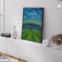 Brighton & Hove Amex Stadium Illustration - Contemporary Art Poster - FRAMED or UNFRAMED - Best Gifts for Him