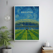 Brighton & Hove Amex Stadium Illustration - Contemporary Art Poster - FRAMED or UNFRAMED - Best Gifts for Him