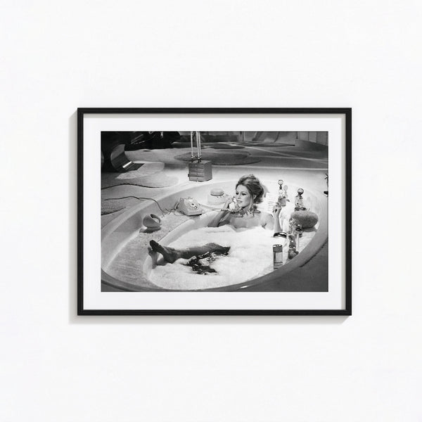 Brigitte Bardot Bathtub Print, Bathroom Poster, Black and White Wall Art, Vintage Print, Photography Prints, Museum Quality Photo Print 1606604854