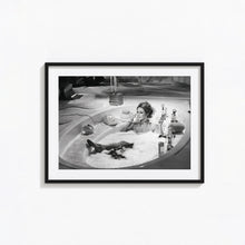 Brigitte Bardot Bathtub Print, Bathroom Poster, Black and White Wall Art, Vintage Print, Photography Prints, Museum Quality Photo Print 1606604854