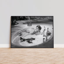 Brigitte Bardot Bathtub Print, Bathroom Poster, Black and White Wall Art, Vintage Print, Photography Prints, Museum Quality Photo Print 1606604854