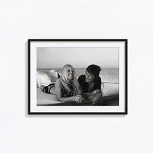 Brigitte Bardot and Alain Delon Print, Hollywood Black and White Wall Art, Vintage Print, Photography Prints, Museum Quality Photo Art Print 1606604812