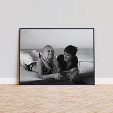 Brigitte Bardot and Alain Delon Print, Hollywood Black and White Wall Art, Vintage Print, Photography Prints, Museum Quality Photo Art Print 1606604812