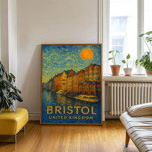 Bristol Poster Print, Bristol Travel Poster, Bristol Van Gogh Style Wall Art, Bristol, United Kingdom