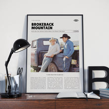 Brokeback Mountain, Ang Lee, Retro Movie Poster, Custom Movie Poster 4421169617