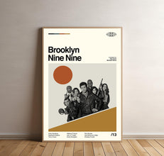 Brooklyn Nine Nine Poster, Brooklyn Nine-Nine Print, TV Series Poster, Mid century Art, Minimalist Art, Retro Poster, Vintage Poster 1841189063 4744