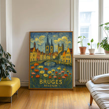 Bruges Belgium Travel Poster, Bruges Europe Travel Postcard, Custom Travel Poster, Personalized Travel Poster, Birthday Gifts